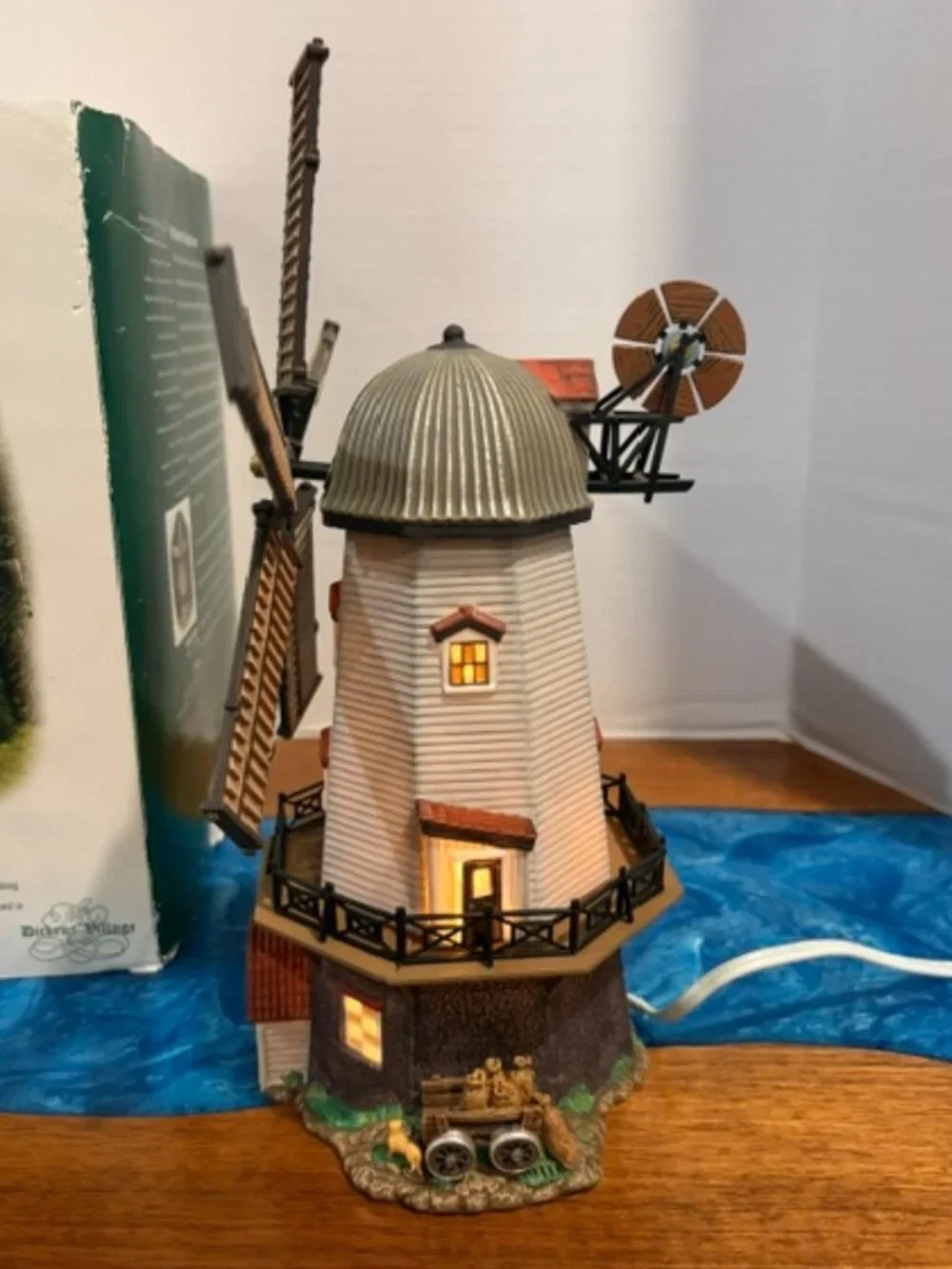Dept 56 Bidwell Windmill Dickens Snow Village with Box Works